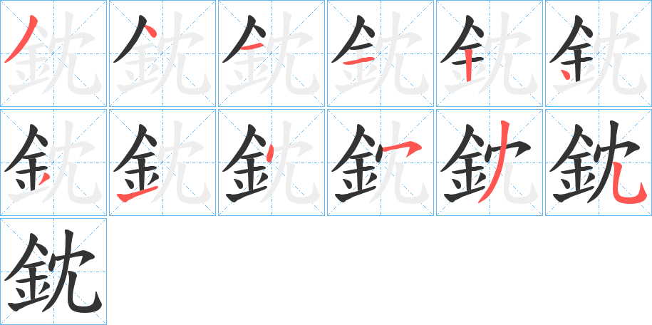 鈂字笔画写法